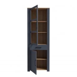 Ridgevalley Vitrine Vassia - Imitation chêne Navy / Imitation chêne Riviera -Meubles de salle à manger Soldes Magasin 1000344675 220414 045 DETAILS P000000001000344675