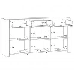 Ridgevalley Buffet Vassia I - Imitation chêne Navy / Imitation chêne Riviera 15 Ridgevalley Buffet Vassia I - Imitation chêne Navy / Imitation chêne Riviera -Meubles de salle à manger Soldes Magasin 1000344684 220414 501 SKETCH DETAILS P000000001000344684 sketch