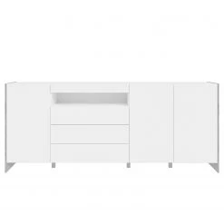 Loftscape Buffet Urban II - Éclairage inclus - Blanc / Imitation chêne gris -Meubles de salle à manger Soldes Magasin 1000344689 220414 030 DETAILS P000000001000344689