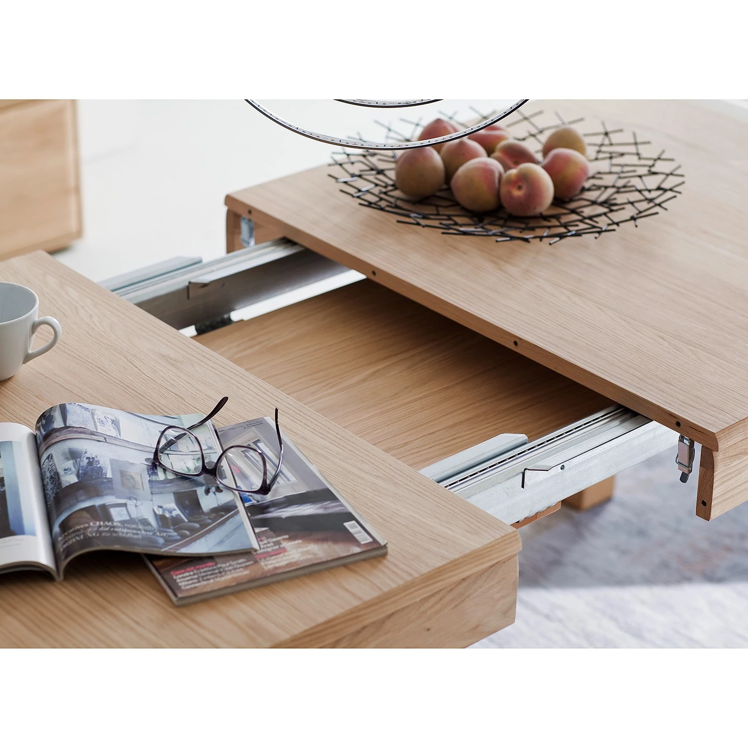 Naturoo Table Tarent - (Extensible) Partiellement en chêne Bianco massif 3 Naturoo Table Tarent - (Extensible) Partiellement en chêne Bianco massif – Image 3