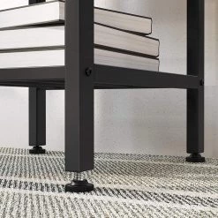 Red Living Table haute Vilhena - Imitation bois recyclé / Noir -Meubles de salle à manger Soldes Magasin 1000347219 220513 050 DETAILS P000000001000347219