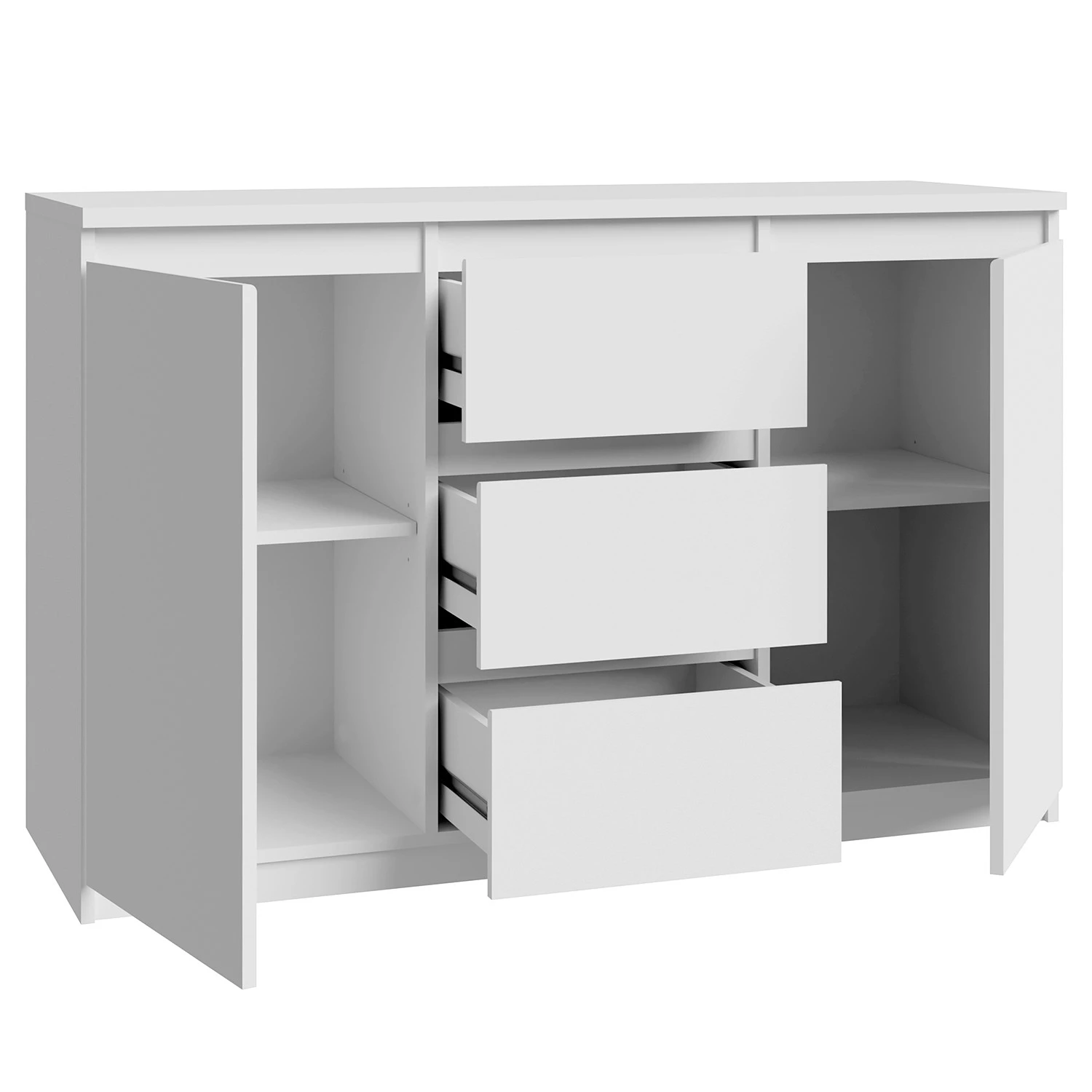 Loftscape Buffet Optima - Blanc mat 2 Loftscape Buffet Optima - Blanc mat – Image 2