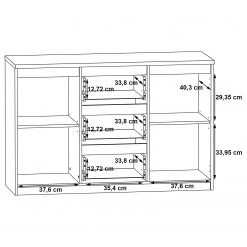 Loftscape Buffet Optima - Blanc mat 7 Loftscape Buffet Optima - Blanc mat -Meubles de salle à manger Soldes Magasin 1000348092 220603 501 SKETCH DETAILS P000000001000348092 sketch