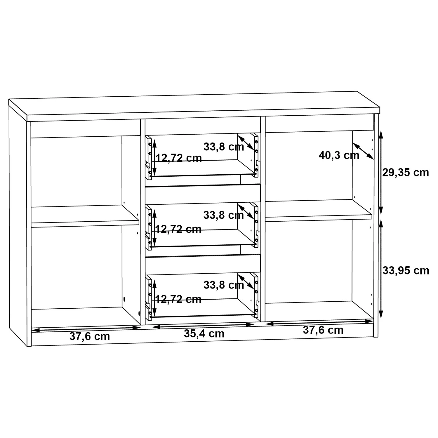 Loftscape Buffet Optima - Blanc mat 4 Loftscape Buffet Optima - Blanc mat – Image 4