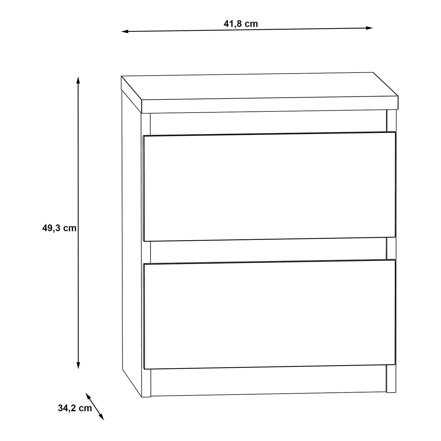 Loftscape Commode Optima I - Blanc mat 3 Loftscape Commode Optima I - Blanc mat – Image 3