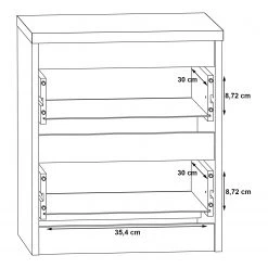 Loftscape Commode Optima I - Blanc mat 7 Loftscape Commode Optima I - Blanc mat -Meubles de salle à manger Soldes Magasin 1000348096 220603 501 SKETCH DETAILS P000000001000348096 sketch
