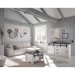 Ridgevalley Enfilade Shutter I - Imitation pin blanc 12 Ridgevalley Enfilade Shutter I - Imitation pin blanc -Meubles de salle à manger Soldes Magasin 1000348674 220505 022 MOOD DETAILS P000000001000348674 mood