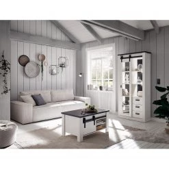 Ridgevalley Vitrine Shutter - Imitation pin blanc 13 Ridgevalley Vitrine Shutter - Imitation pin blanc -Meubles de salle à manger Soldes Magasin 1000348680 220505 021 MOOD DETAILS P000000001000348680 mood