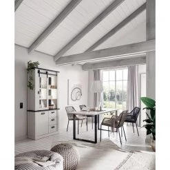 Ridgevalley Vaisselier Shutter I - Imitation pin blanc -Meubles de salle à manger Soldes Magasin 1000348681 220505 021 MOOD DETAILS P000000001000348681 mood