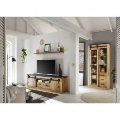 Ridgevalley Vitrine Shutter - Imitation chêne -Meubles de salle à manger Soldes Magasin 1000348691 220505 021 MOOD DETAILS P000000001000348691 mood