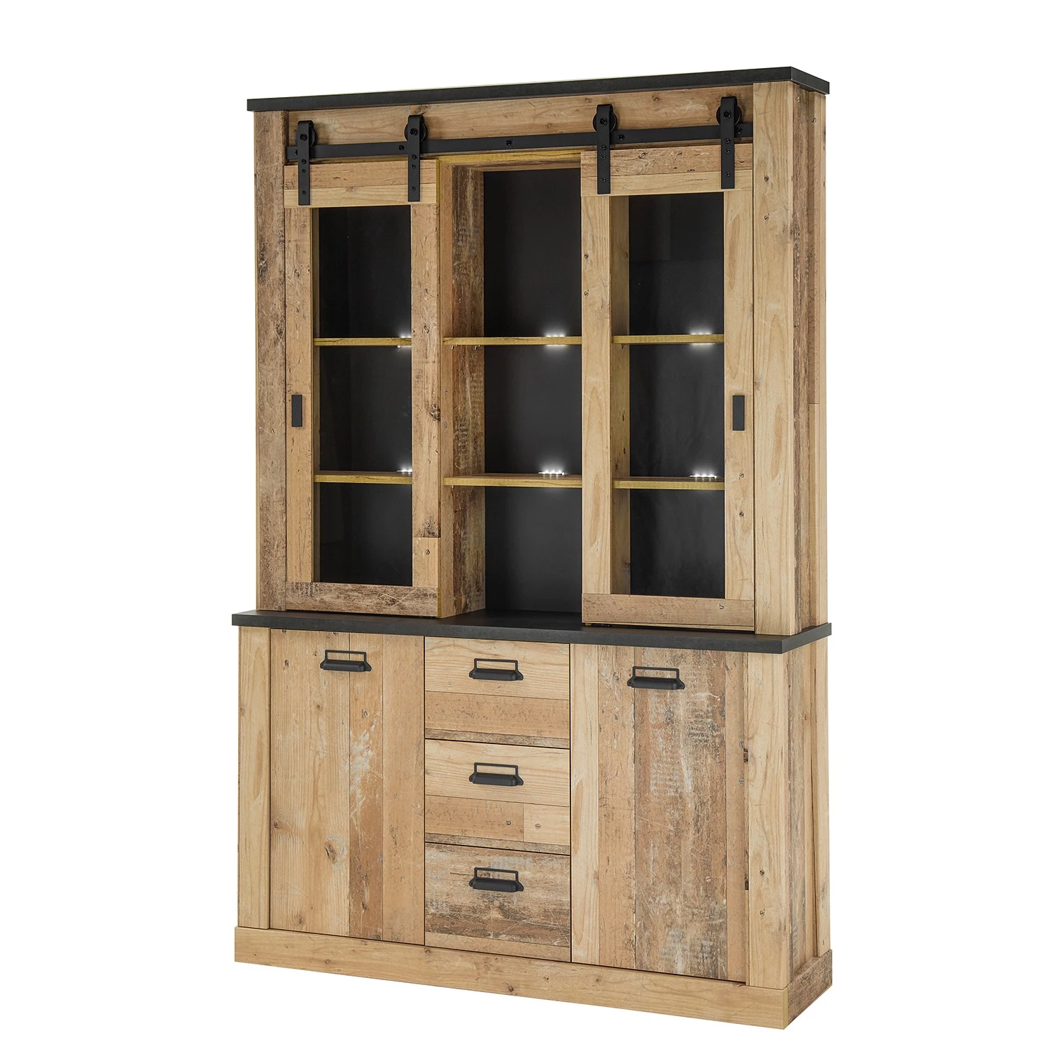 Ridgevalley Vaisselier Shutter II - Imitation chêne 1 Ridgevalley Vaisselier Shutter II - Imitation chêne