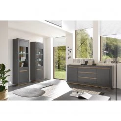 Loftscape Buffet Accra - Anthracite / Imitation chêne 11 Loftscape Buffet Accra - Anthracite / Imitation chêne -Meubles de salle à manger Soldes Magasin 1000348819 220506 022 MOOD DETAILS P000000001000348819 mood