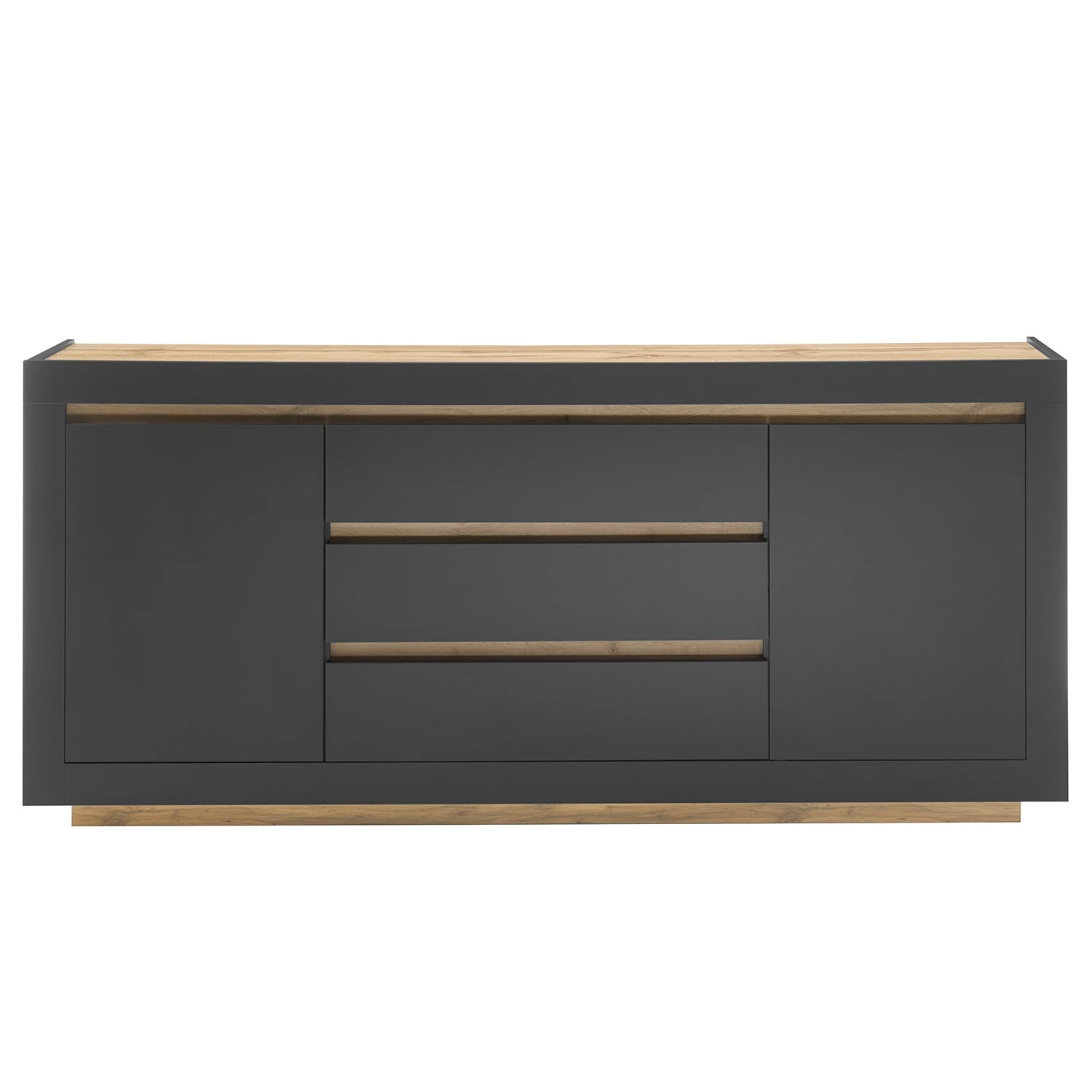 Loftscape Buffet Accra - Anthracite / Imitation chêne 5 Loftscape Buffet Accra - Anthracite / Imitation chêne – Image 5