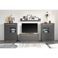 Loftscape Buffet haut Accra - Anthracite / Imitation chêne -Meubles de salle à manger Soldes Magasin 1000348821 220506 021 MOOD DETAILS P000000001000348821 mood