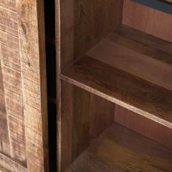 Red Living Buffet haut Toleos - Manguier brut massif / Fer - Manguier / Noir -Meubles de salle à manger Soldes Magasin 1000352069 220520 050 DETAILS P000000001000352069