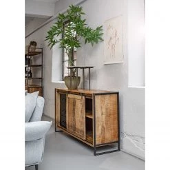 Red Living Enfilade Toleos - Manguier brut massif / Fer - Manguier / Noir -Meubles de salle à manger Soldes Magasin 1000352070 220520 021 MOOD DETAILS P000000001000352070 mood