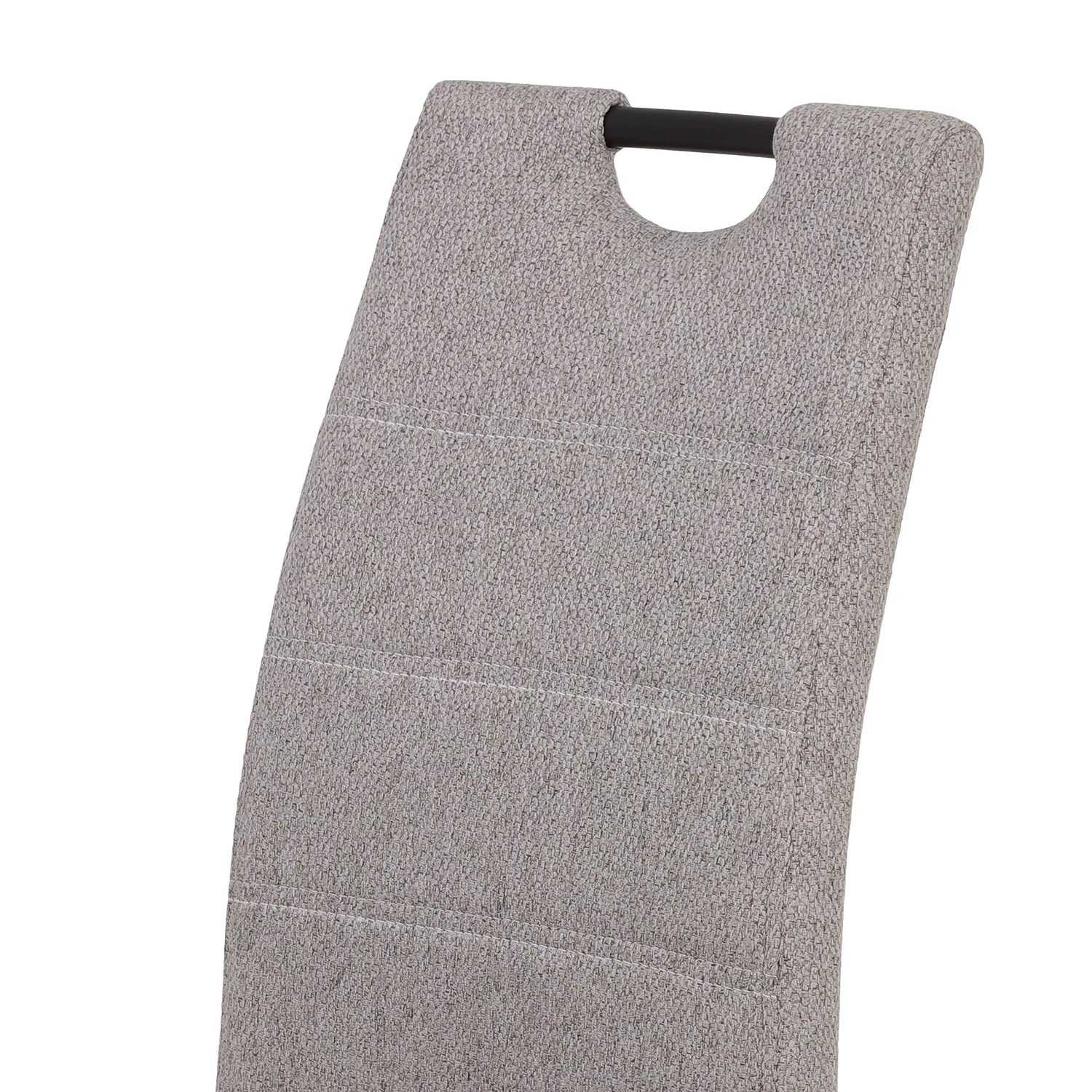 Loftscape Chaise cantilever La Paz III - Tissu / Métal - Noir - Gris - Lot de 4 8 Loftscape Chaise cantilever La Paz III - Tissu / Métal - Noir - Gris - Lot de 4 – Image 8