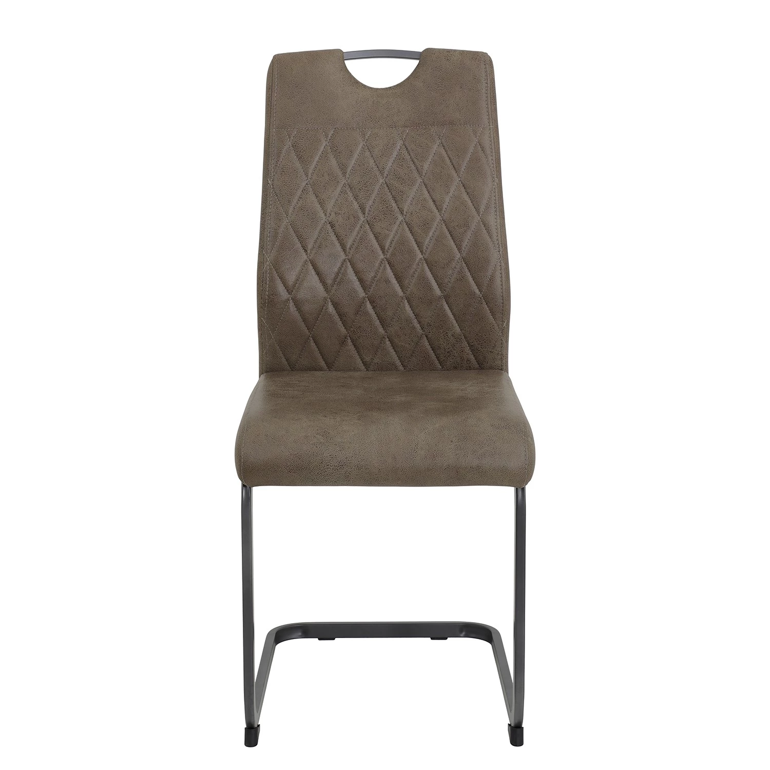 Loftscape Chaise cantilever Lajo - Microfibre / Acier - Limon - Lot de 4 3 Loftscape Chaise cantilever Lajo - Microfibre / Acier - Limon - Lot de 4 – Image 3