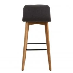 Loftscape Chaises de bar Alaric (lot de 2) - Tissu / Chêne massif / Métal - Gris / Chêne / Noir 15 Loftscape Chaises de bar Alaric (lot de 2) - Tissu / Chêne massif / Métal - Gris / Chêne / Noir -Meubles de salle à manger Soldes Magasin 1000353343 220614 040 DETAILS P000000001000353343