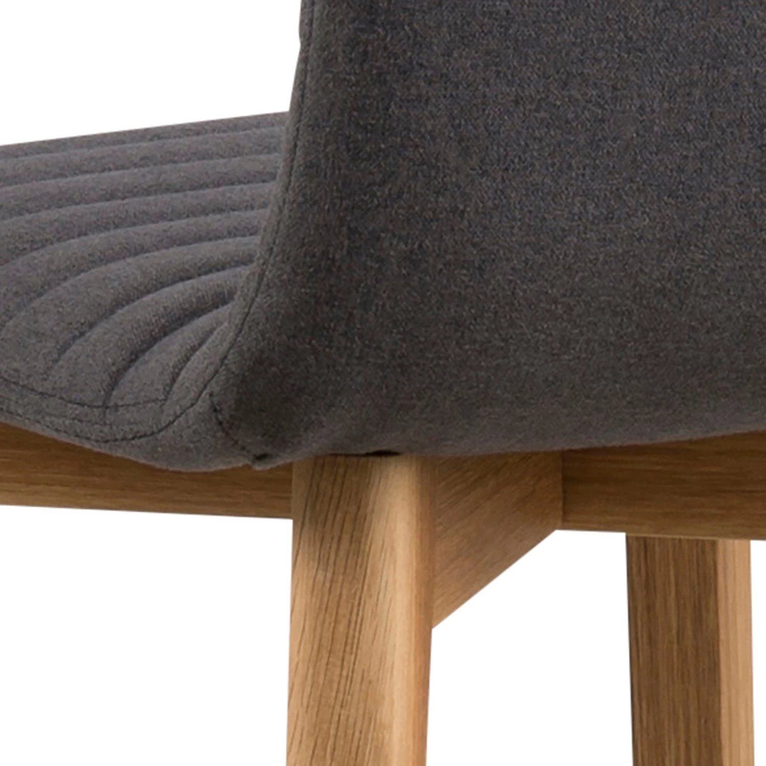 Loftscape Chaises de bar Alaric (lot de 2) - Tissu / Chêne massif / Métal - Gris / Chêne / Noir 9 Loftscape Chaises de bar Alaric (lot de 2) - Tissu / Chêne massif / Métal - Gris / Chêne / Noir – Image 9