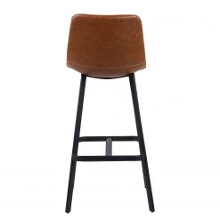 Red Living Chaises capitonnées Gustave (lot de 2) - Cognac -Meubles de salle à manger Soldes Magasin 1000353345 220614 040 DETAILS P000000001000353345