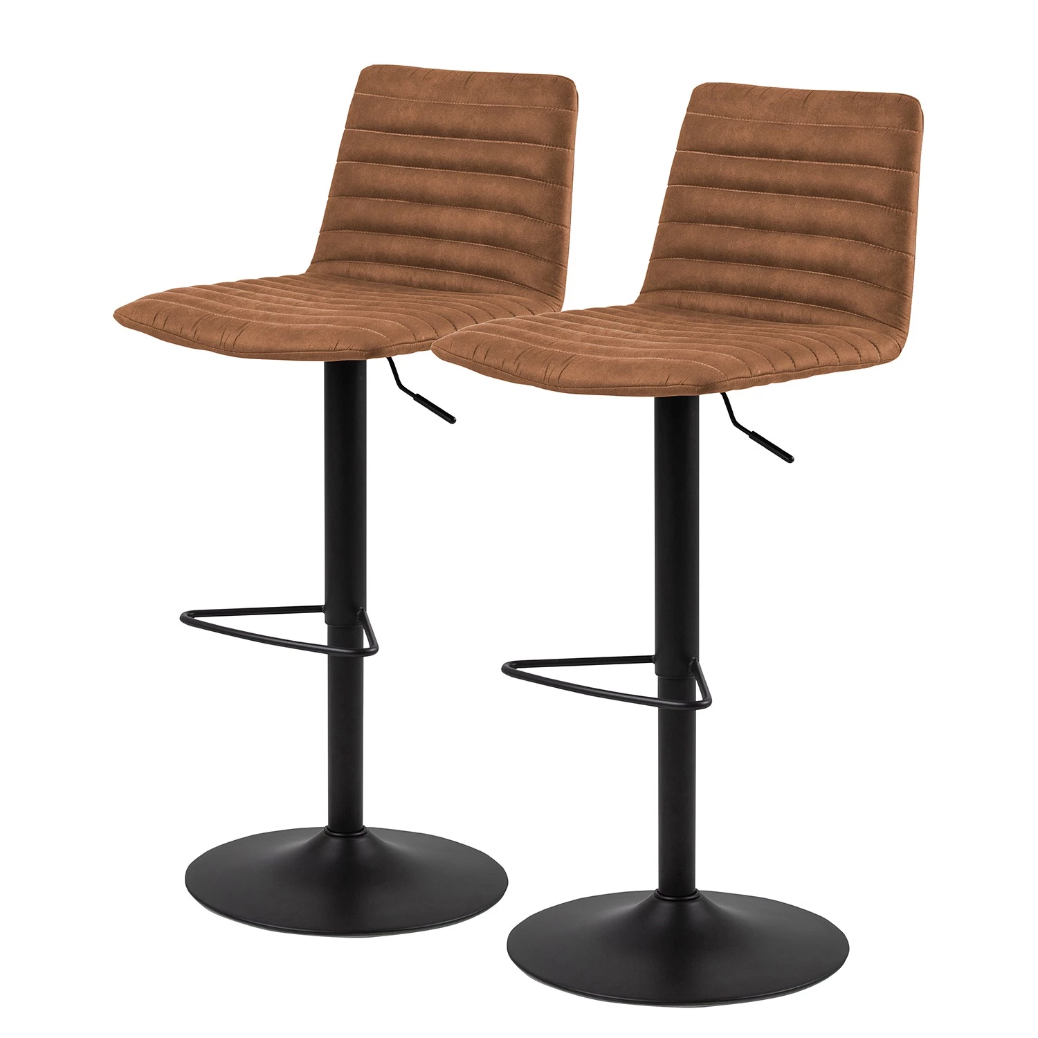 Loftscape Chaises de bar Kimmy (lot de 2) - Cognac 1 Loftscape Chaises de bar Kimmy (lot de 2) - Cognac