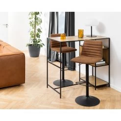 Loftscape Chaises de bar Kimmy (lot de 2) - Cognac 14 Loftscape Chaises de bar Kimmy (lot de 2) - Cognac -Meubles de salle à manger Soldes Magasin 1000353349 220614 021 MOOD DETAILS P000000001000353349 mood