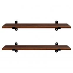 Red Living Tablettes murales Crossville II (lot 2) - Marron / Noir 11 Red Living Tablettes murales Crossville II (lot 2) - Marron / Noir -Meubles de salle à manger Soldes Magasin 1000353409 220601 030 DETAILS P000000001000353409