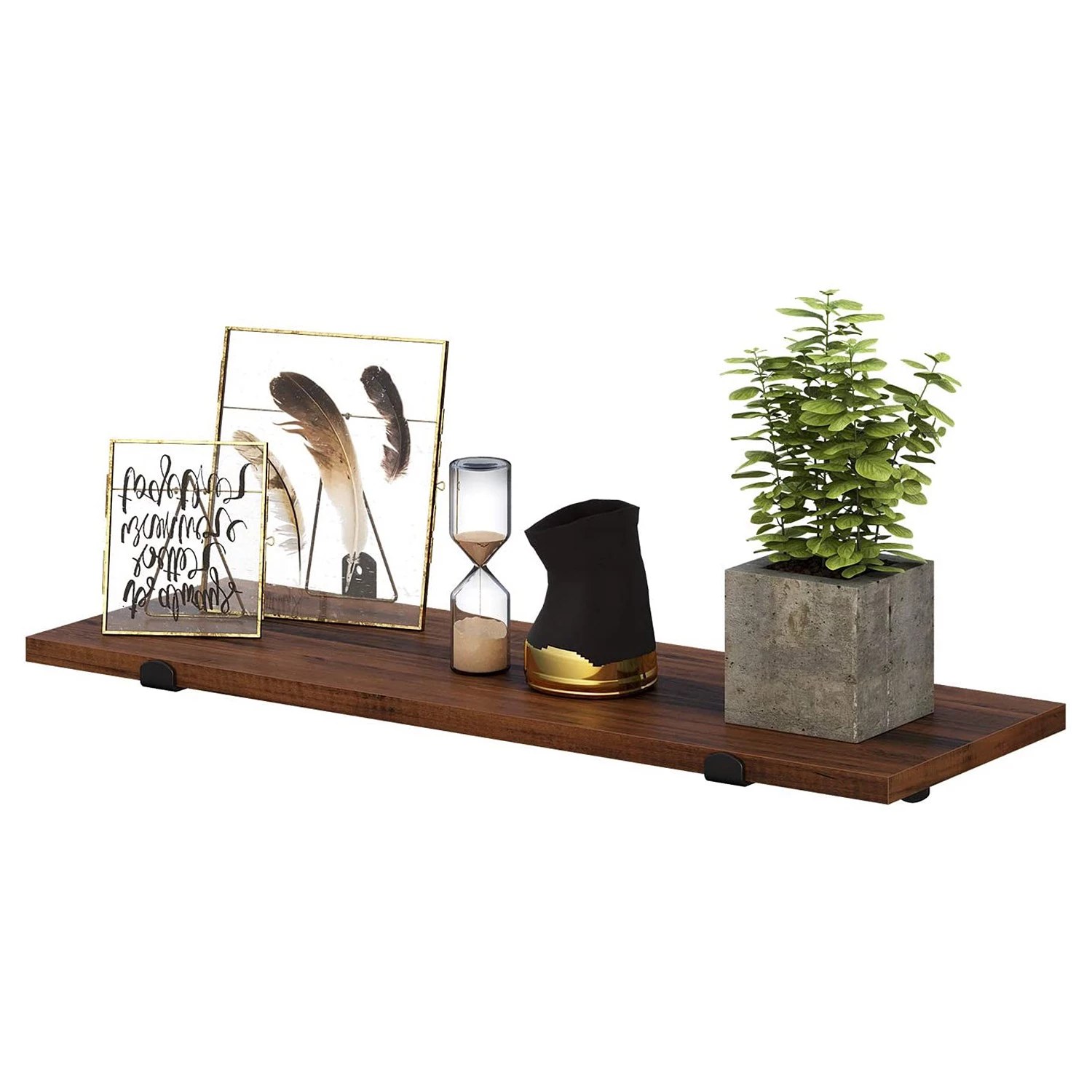 Red Living Tablettes murales Crossville II (lot 2) - Marron / Noir 7 Red Living Tablettes murales Crossville II (lot 2) - Marron / Noir – Image 7