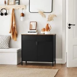 Red Living Buffet Ferris Wheel - Métal - Marron / Noir -Meubles de salle à manger Soldes Magasin 1000353415 220601 021 MOOD DETAILS P000000001000353415 mood