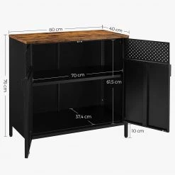 Red Living Buffet Ferris Wheel - Métal - Marron / Noir -Meubles de salle à manger Soldes Magasin 1000353415 220601 500 SKETCH DETAILS P000000001000353415 sketch