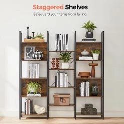 Red Living Étagère Leesville IV - Marron / Noir -Meubles de salle à manger Soldes Magasin 1000353421 220601 034 DETAILS P000000001000353421