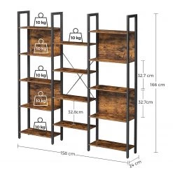 Red Living Étagère Leesville IV - Marron / Noir -Meubles de salle à manger Soldes Magasin 1000353421 220601 500 SKETCH DETAILS P000000001000353421 sketch
