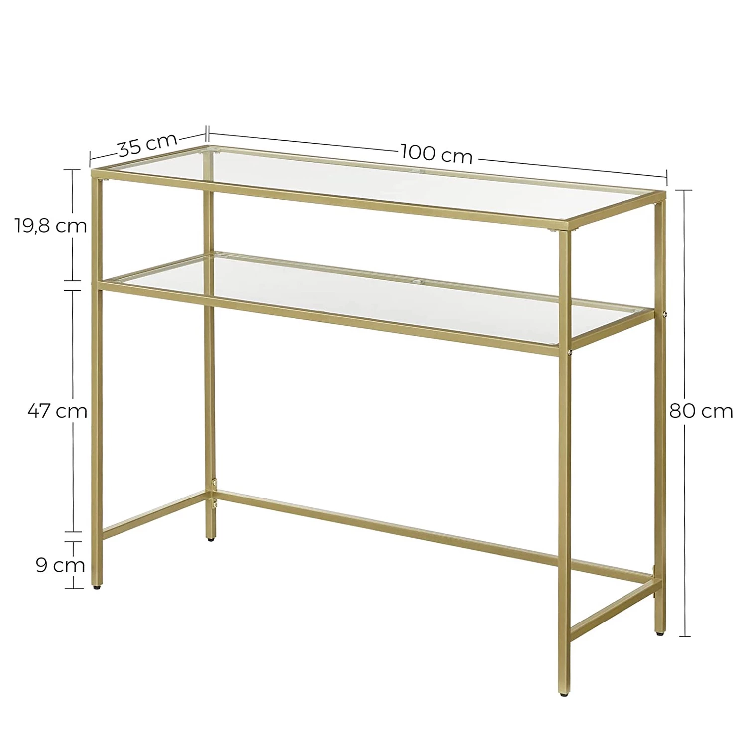 Loftscape Console Poygan I - Doré 7 Loftscape Console Poygan I - Doré – Image 7