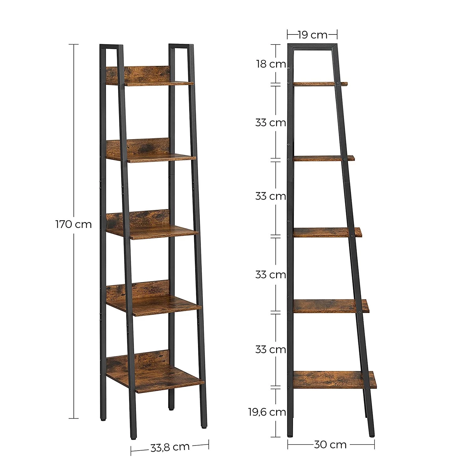 Red Living Étagère Leesville XI - Marron / Noir 8 Red Living Étagère Leesville XI - Marron / Noir – Image 8