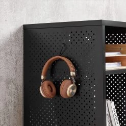 Red Living Étagère Mocksville - Marron / Noir -Meubles de salle à manger Soldes Magasin 1000353473 220601 031 DETAILS P000000001000353473