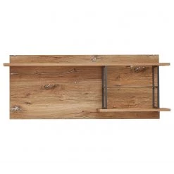 Red Living Étagère murale Sligo - Imitation chêne rustique argenté / Graphite