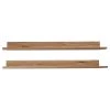 Red Living Étagères murales Sligo (lot de 2) - Imitation chêne rustique argenté