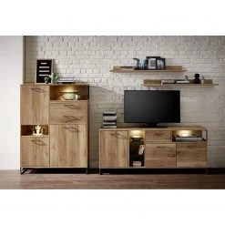 Red Living Étagères murales Sligo (lot de 2) - Imitation chêne rustique argenté 5 Red Living Étagères murales Sligo (lot de 2) - Imitation chêne rustique argenté -Meubles de salle à manger Soldes Magasin 1000353513 220610 020 MOOD DETAILS P000000001000353513 mood