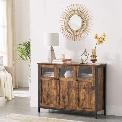 Red Living Buffet Toulouse III - Marron / Noir 11 Red Living Buffet Toulouse III - Marron / Noir -Meubles de salle à manger Soldes Magasin 1000355225 220601 021 MOOD DETAILS P000000001000355225 mood