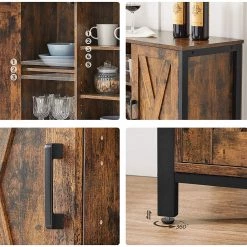 Red Living Buffet Towa I - Marron / Noir 14 Red Living Buffet Towa I - Marron / Noir -Meubles de salle à manger Soldes Magasin 1000355227 220601 032 DETAILS P000000001000355227