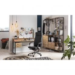 Red Living Étagère Ruoms I - Imitation acacia / Noir -Meubles de salle à manger Soldes Magasin 1000355289 220603 022 MOOD DETAILS P000000001000355289 mood