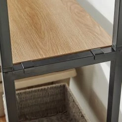 Red Living Étagère Ruoms I - Imitation acacia / Noir -Meubles de salle à manger Soldes Magasin 1000355289 220603 032 DETAILS P000000001000355289