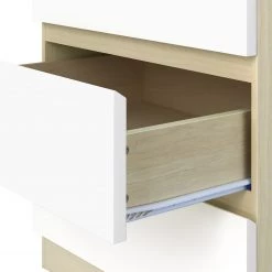 Norrwood Commode Splendid Night - Blanc brillant / Imitation chêne Sonoma -Meubles de salle à manger Soldes Magasin 1000355300 220603 033 DETAILS P000000001000355300