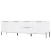 Loftscape Buffet Ozora III - Blanc brillant / Blanc mat