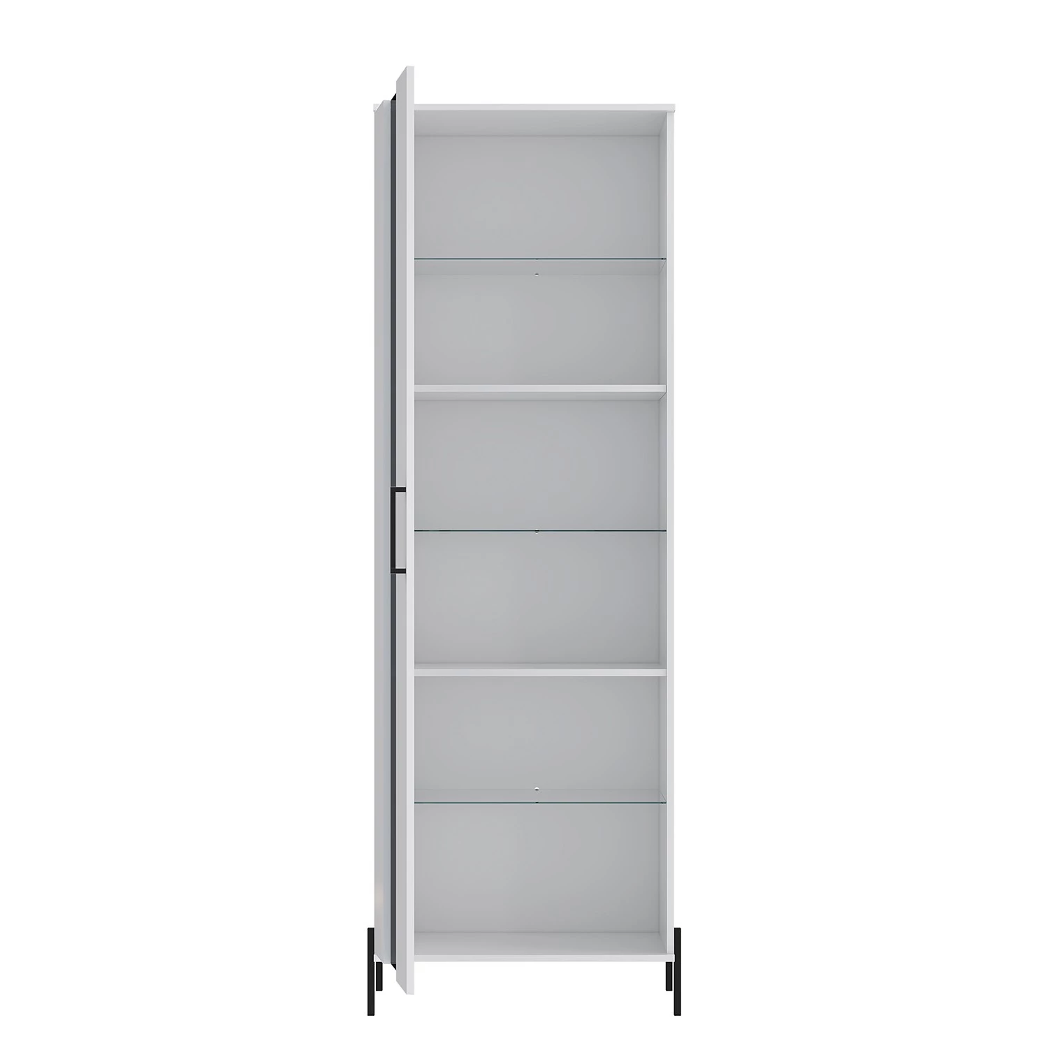 Loftscape Vitrine Ozora - Blanc brillant / Blanc mat 4 Loftscape Vitrine Ozora - Blanc brillant / Blanc mat – Image 4