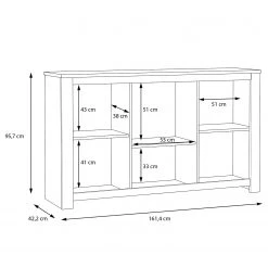 Loftscape Buffet Verolme I - Imitation chêne -Meubles de salle à manger Soldes Magasin 1000356722 220603 501 SKETCH DETAILS P000000001000356722 sketch