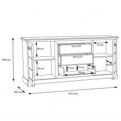Ridgevalley Buffet New Dessa I - Imitation pin blanc -Meubles de salle à manger Soldes Magasin 1000357993 220616 501 SKETCH DETAILS P000000001000357993 sketch