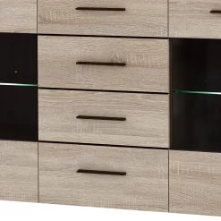 Loftscape Buffet Taradale - Avec éclairage inclus - Imitation chêne Sonoma -Meubles de salle à manger Soldes Magasin 1000357994 220616 041 DETAILS P000000001000357994