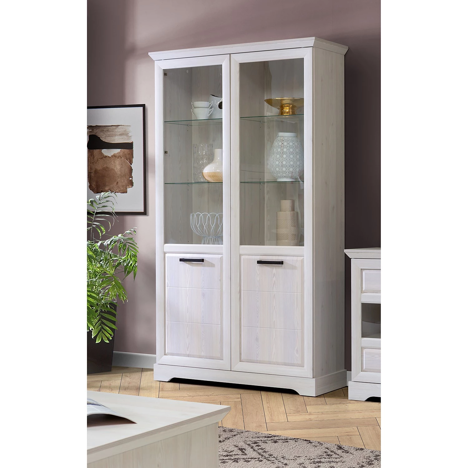 Ridgevalley Vitrine double New Dessa - Imitation pin blanc 2 Ridgevalley Vitrine double New Dessa - Imitation pin blanc – Image 2